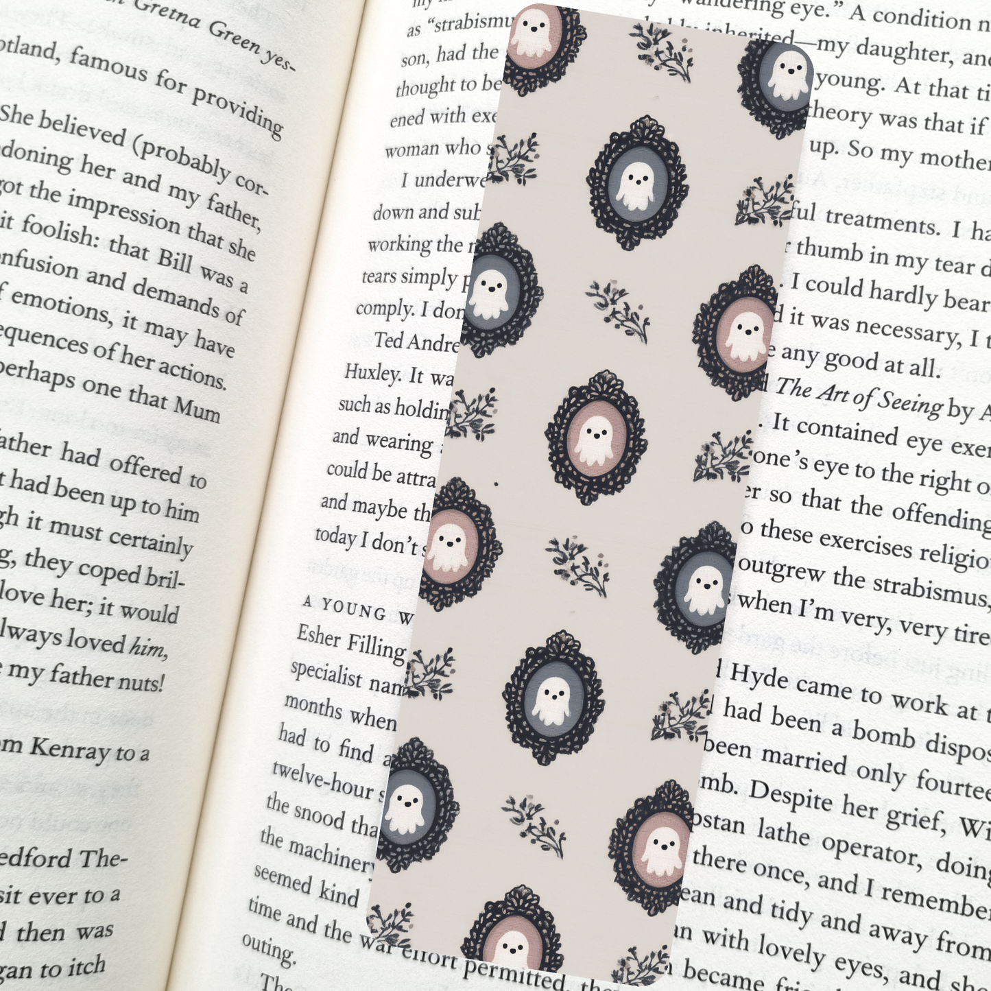 Ghost Portraits Bookmark – Soft Matte Laminated