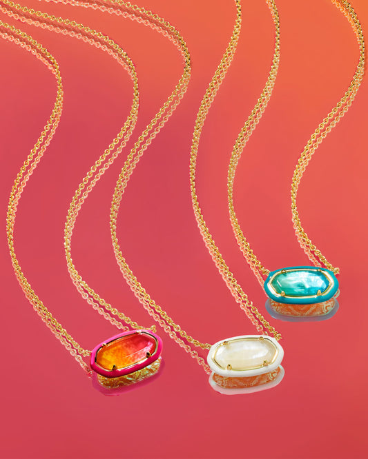 Elisa Enamel Framed Short Sea Green Ombre