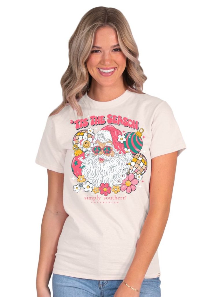 Tis The Season Groovy Santa SS -