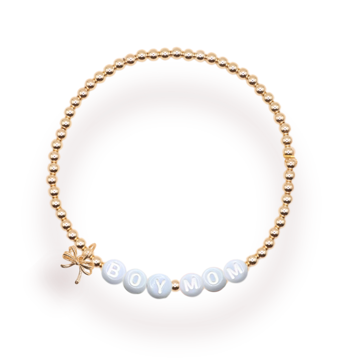 Boy Mom Charm Bracelet: Standard 6.75 Inch