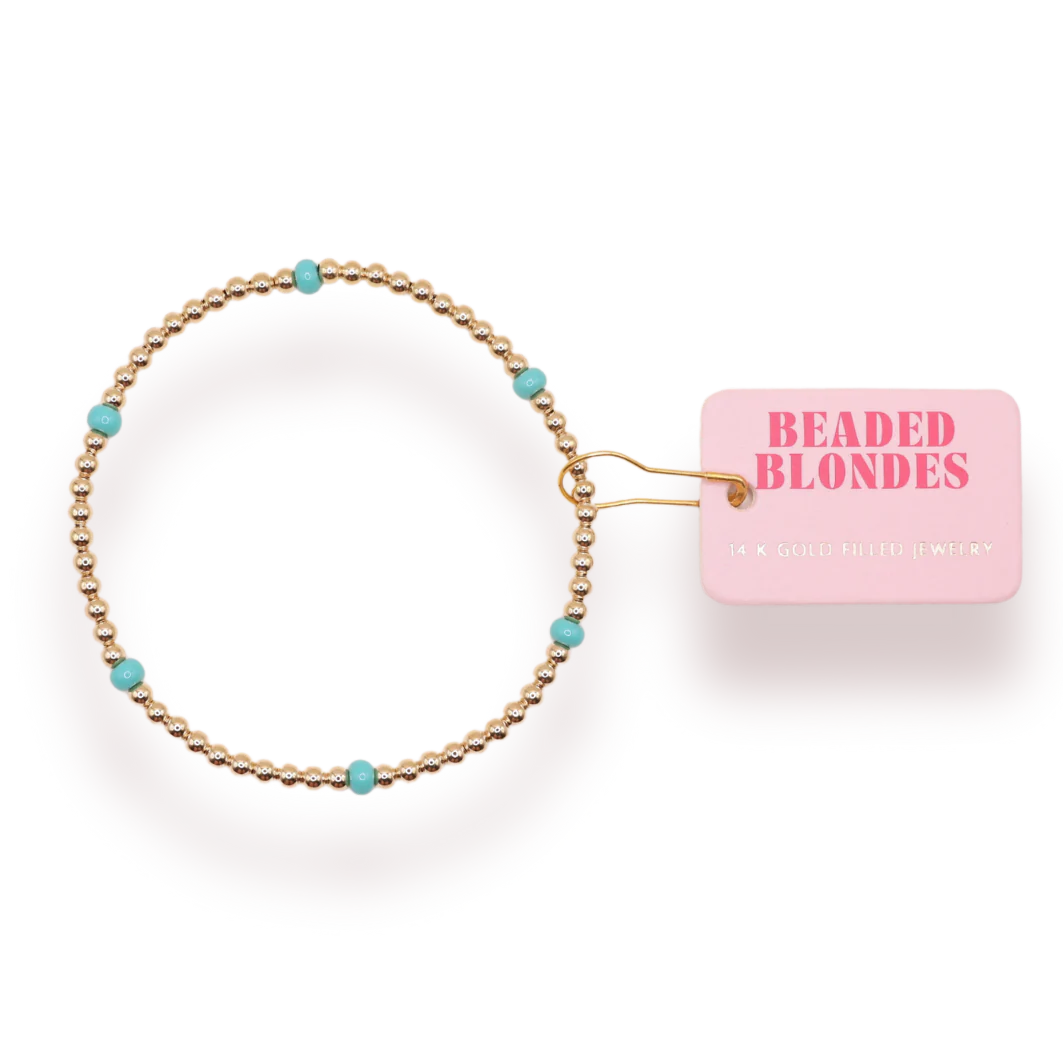 Turquoise Poppi Bracelet Standard Size