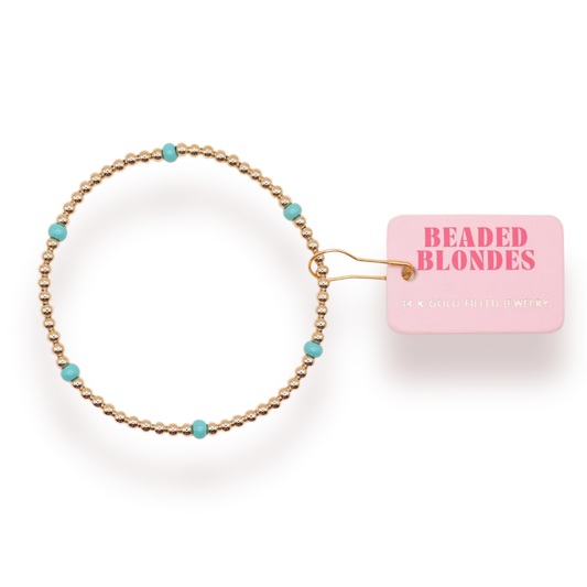 Turquoise Poppi Bracelet Standard Size