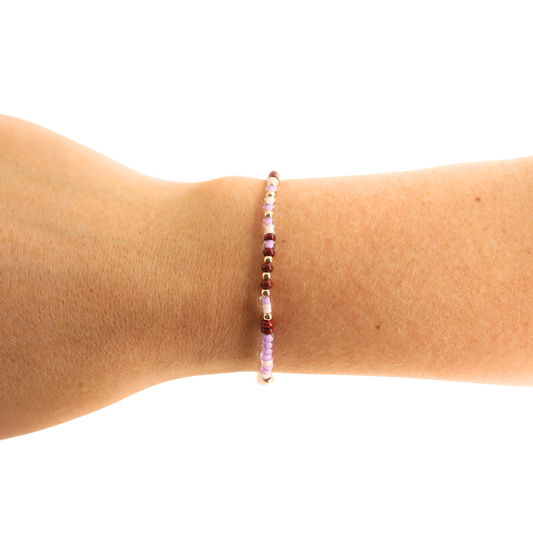 Lavender Dreams Sprinkle Bracelet: Standard 6.75 inch