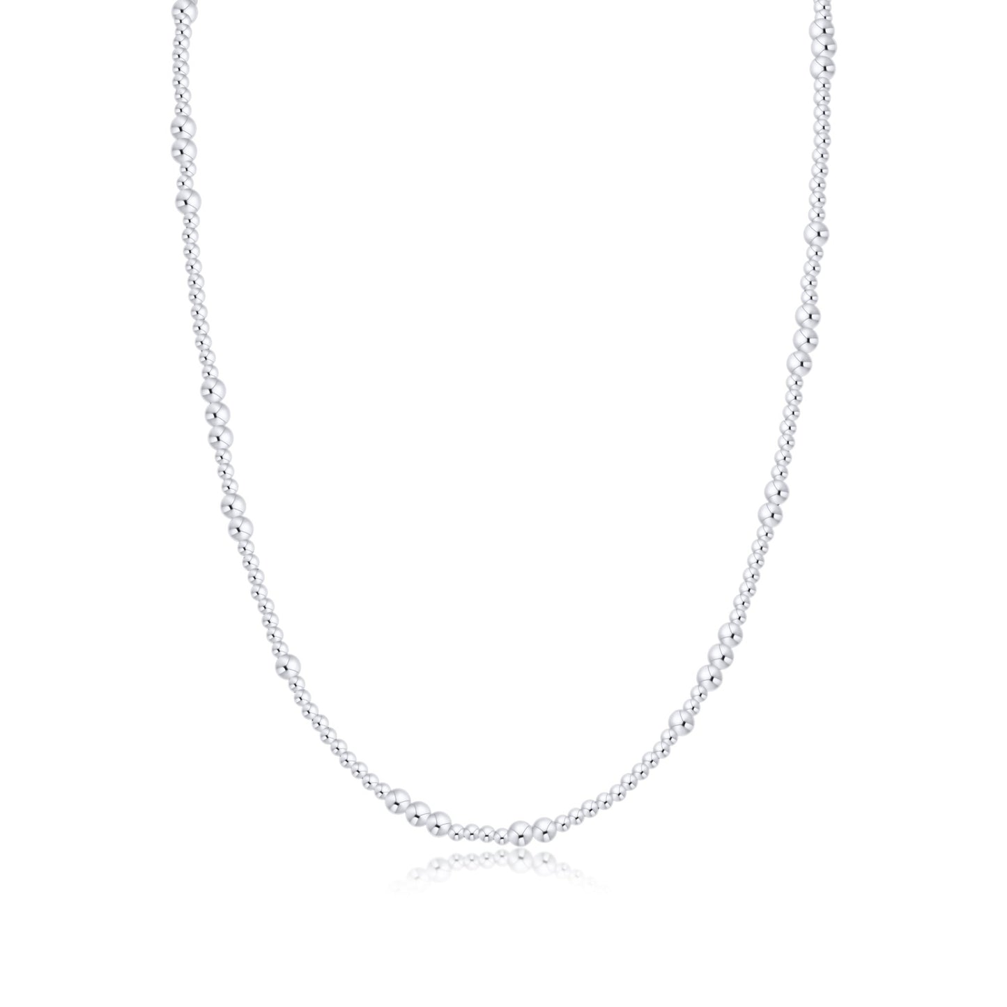 17" CHOKER BEADED - HOPE UNWRITTEN STERLING 3MM - She Chester