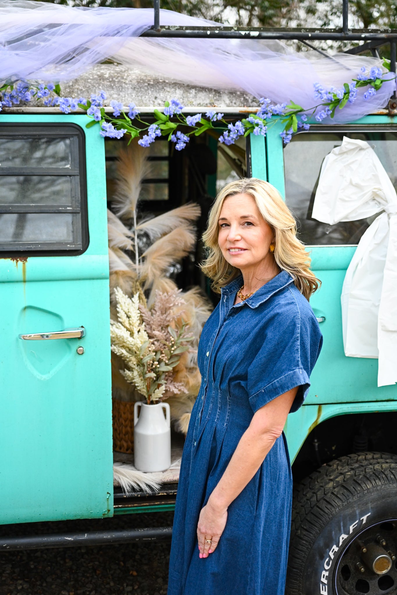 Blaine Maxi Denim Button Up Dress