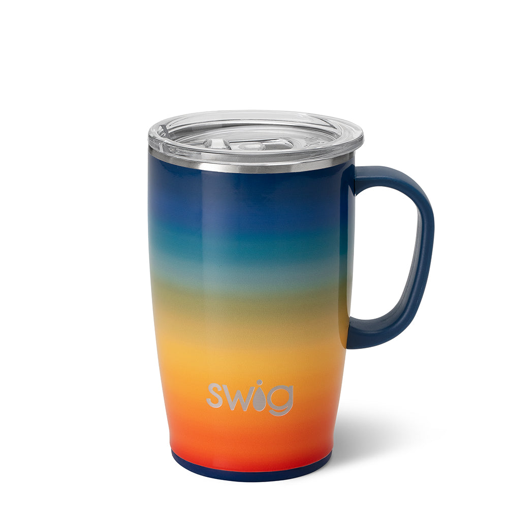 Retro Rainbow Travel Mug 18oz