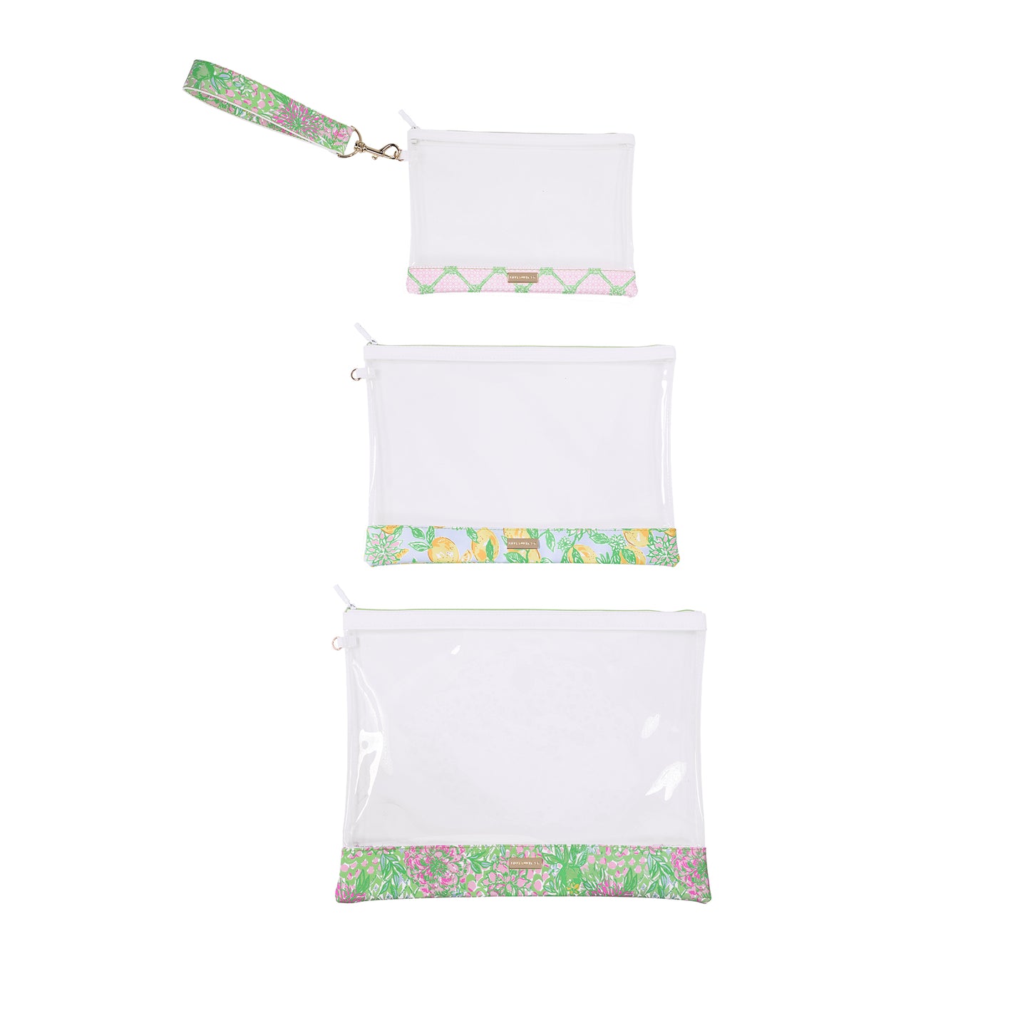 Lime Feeling Good Carryall Trio Pouch Set