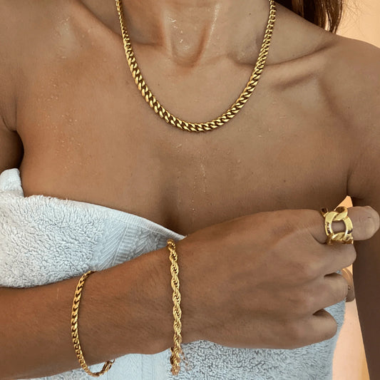 Blake Cuban Chain Gold Bracelet