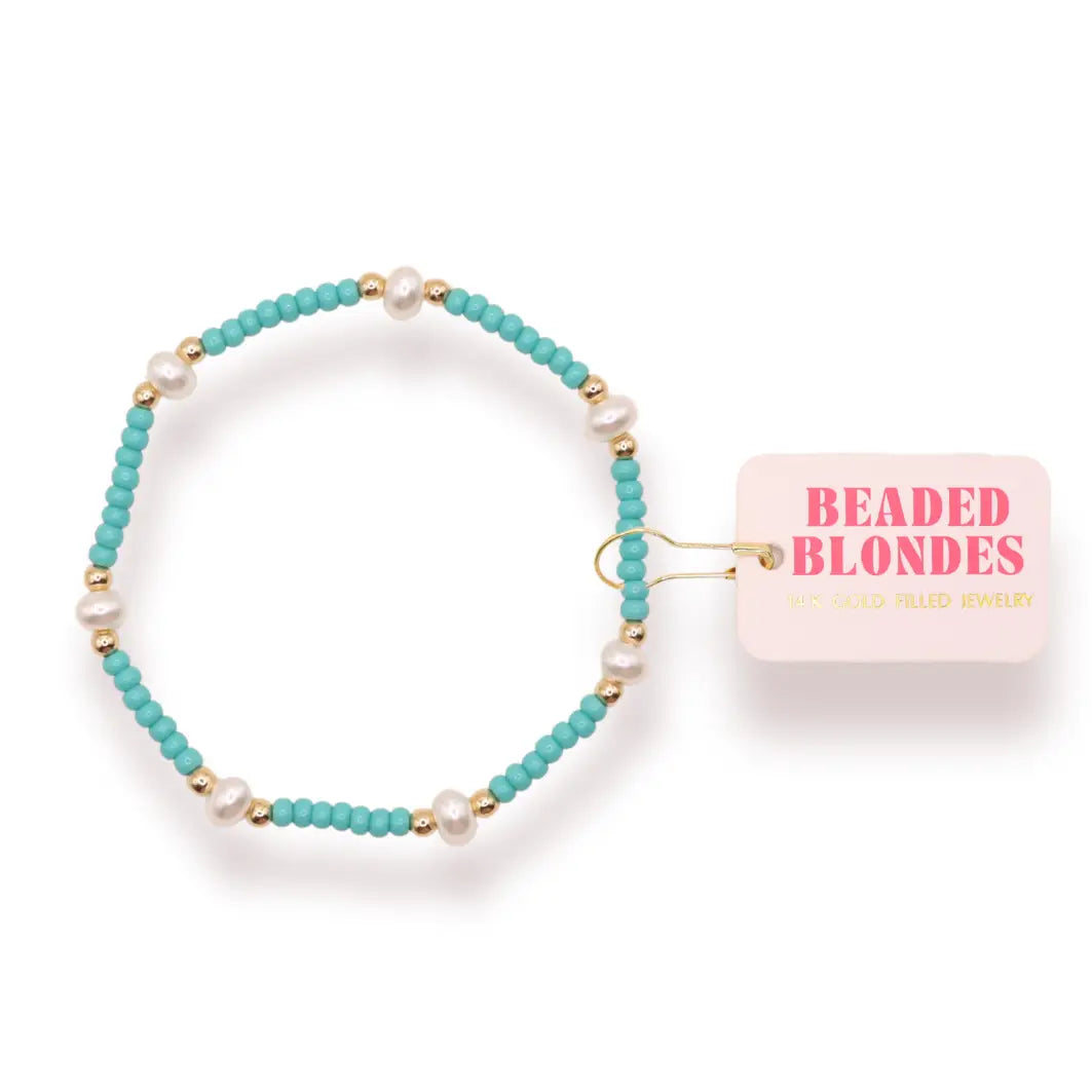 Turquoise Pearl BB Standard Bracelet