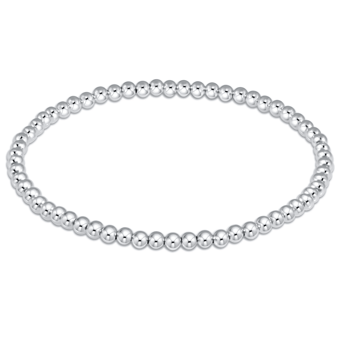 3mm Classic Sterling Bead Bracelet - She Chester
