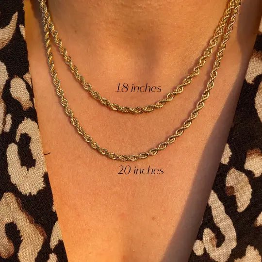 3mm Rope Chain Thick GF - She Chester