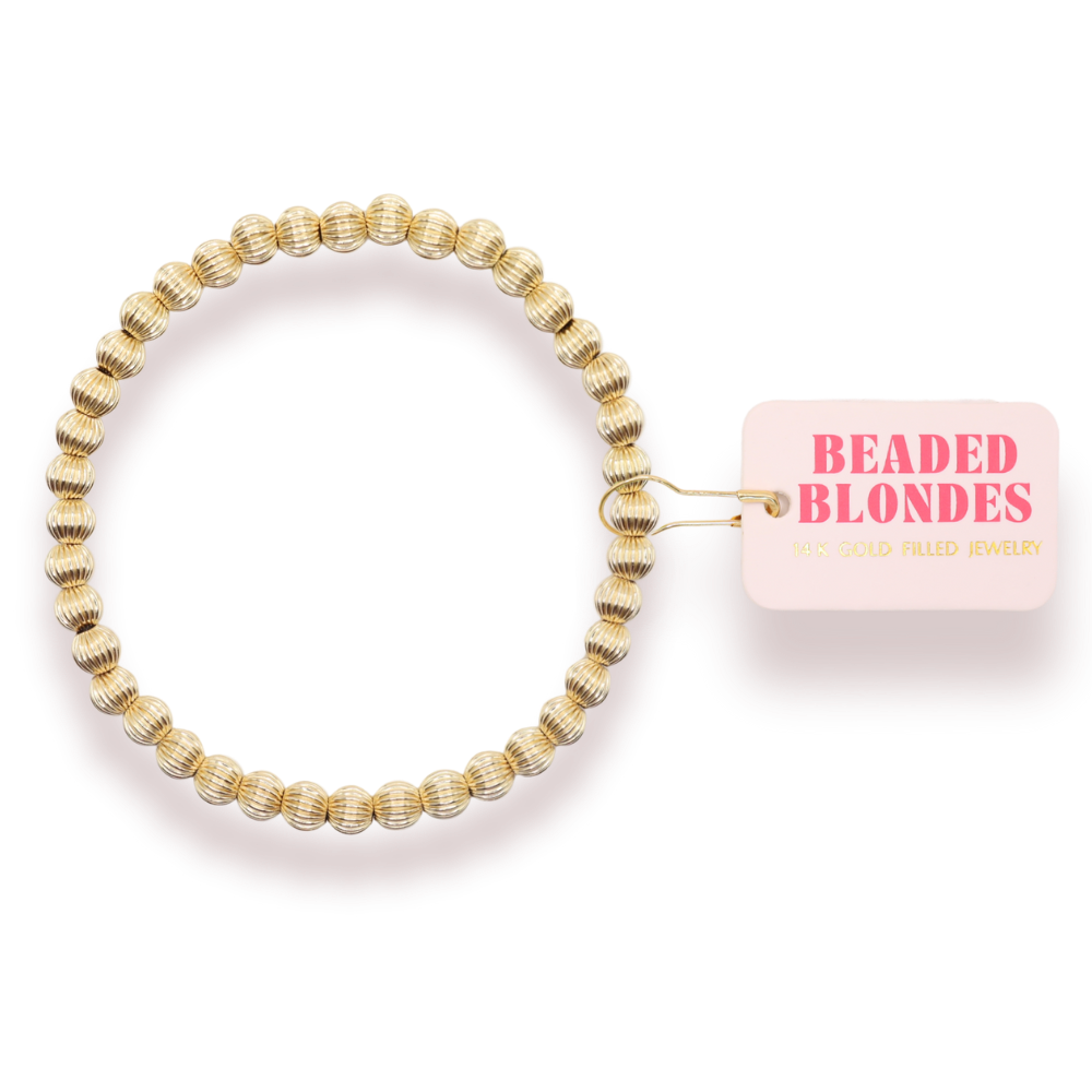 Serenity 5mm Fluted Bracelet: Standard 6.75 inch