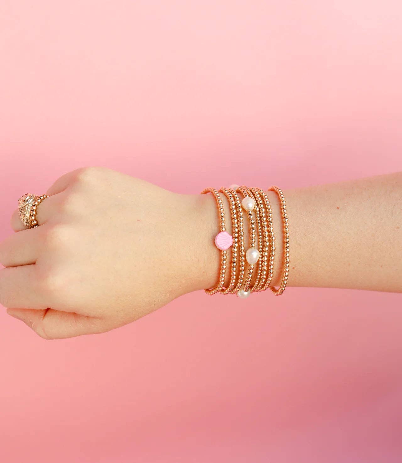 Sea Shell Bracelet: Standard 6.75 inch