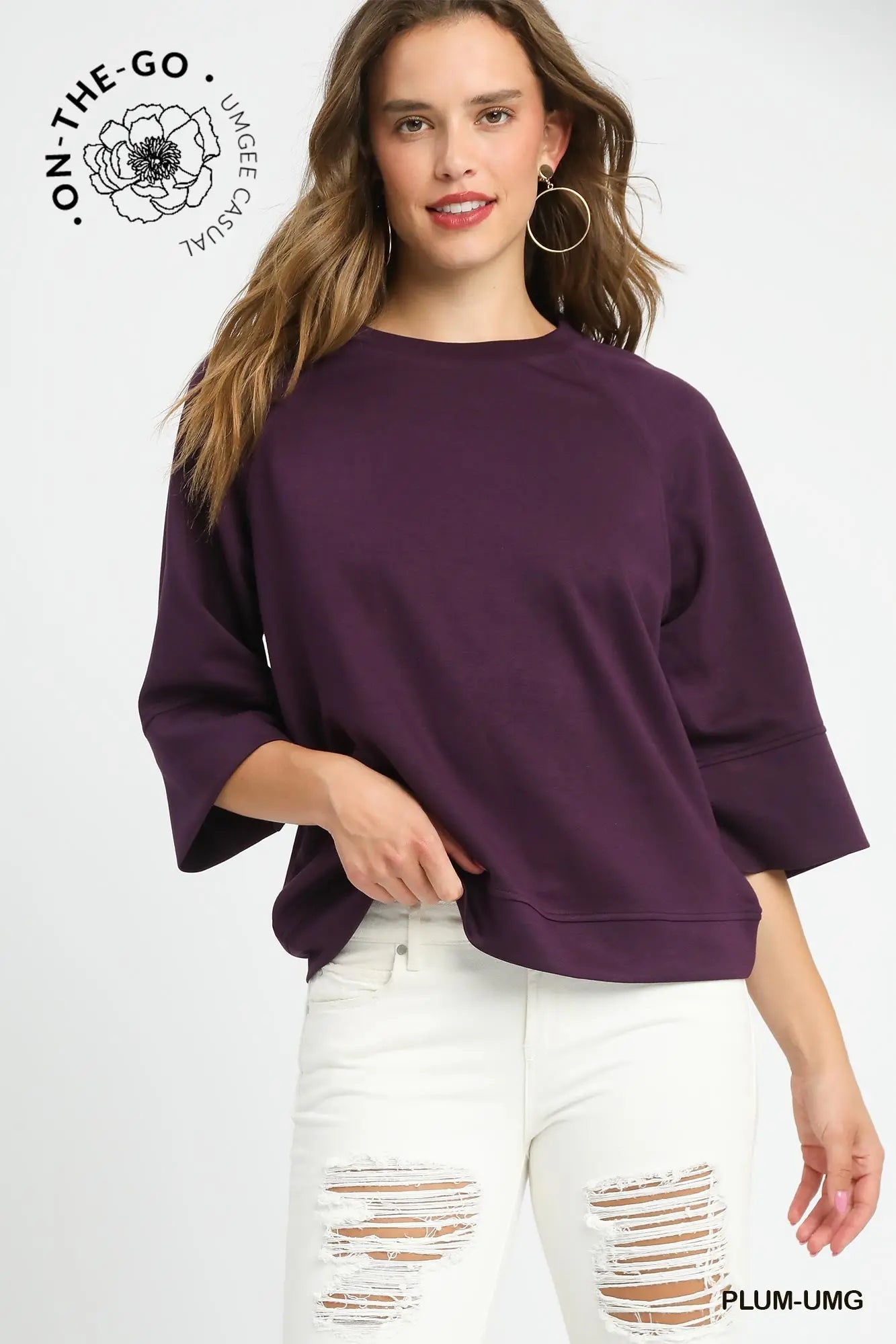 Plum Lillies Top