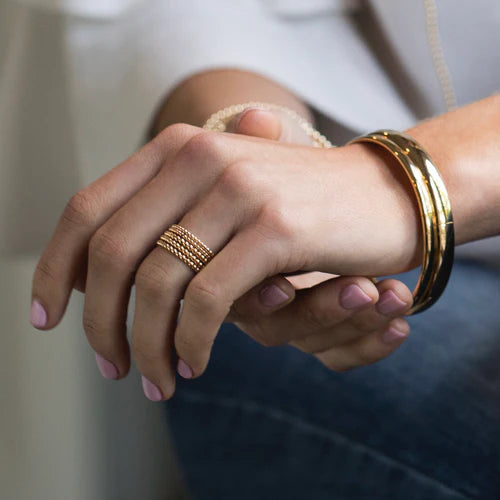 Cherish Sterling Bangle Bracelet Medium