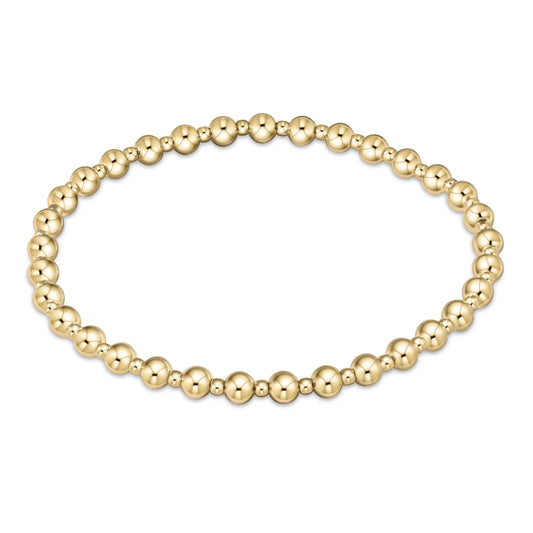 EGIRL 4mm Grateful Gold Pattern Bracelet (KIDS)