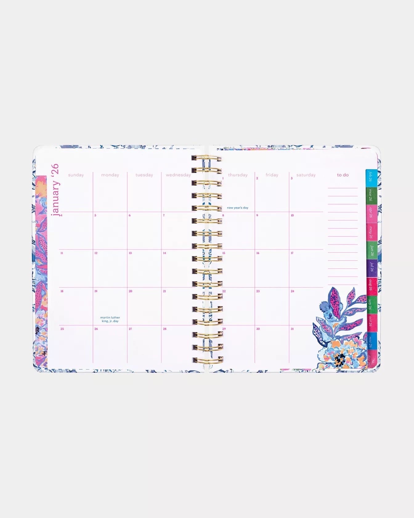 2025-2026 Monthly Agenda - Resort White