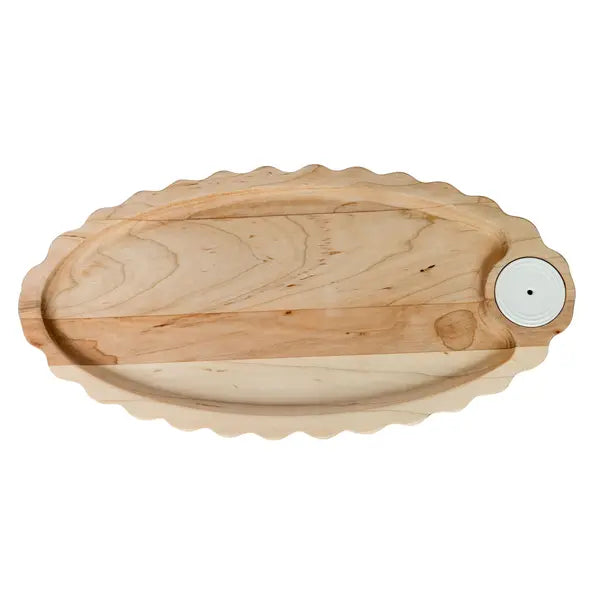 Limited Edition maple scalloped anniversary tray