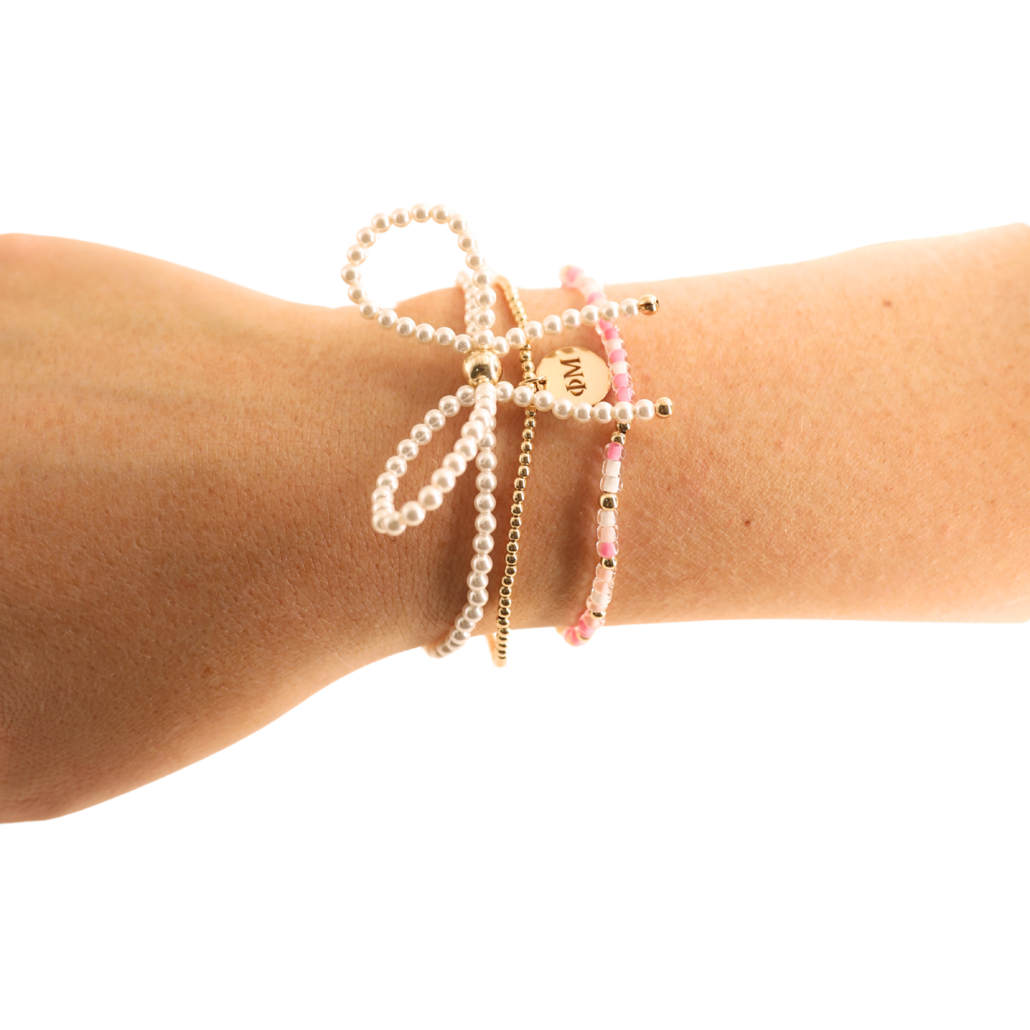 Phi Mu Sprinkle Bracelet: Petite 6.25 inch