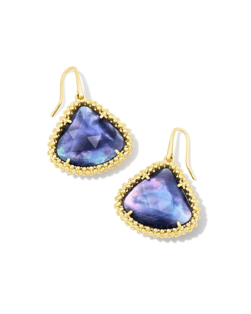 Framed Kendall Lg Earrings Rhod Lavender Illusion