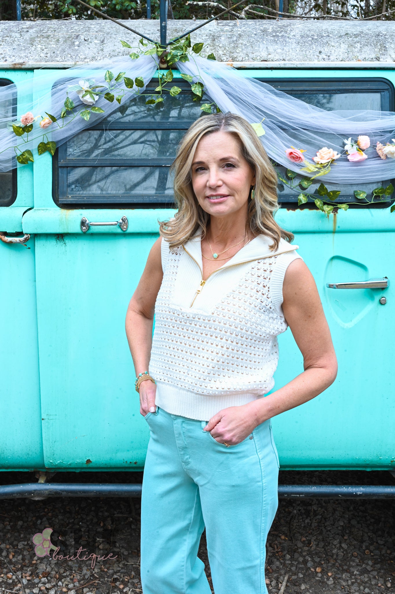 SS Ivory Sweater Vest