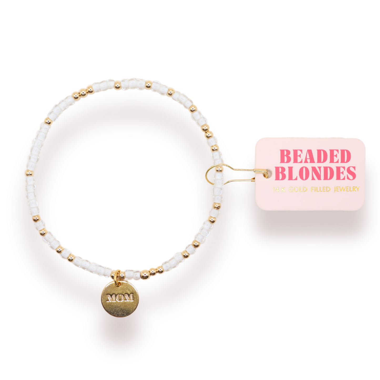 Mom Charm Sprinkle Bracelet: Standard 6.75 inch