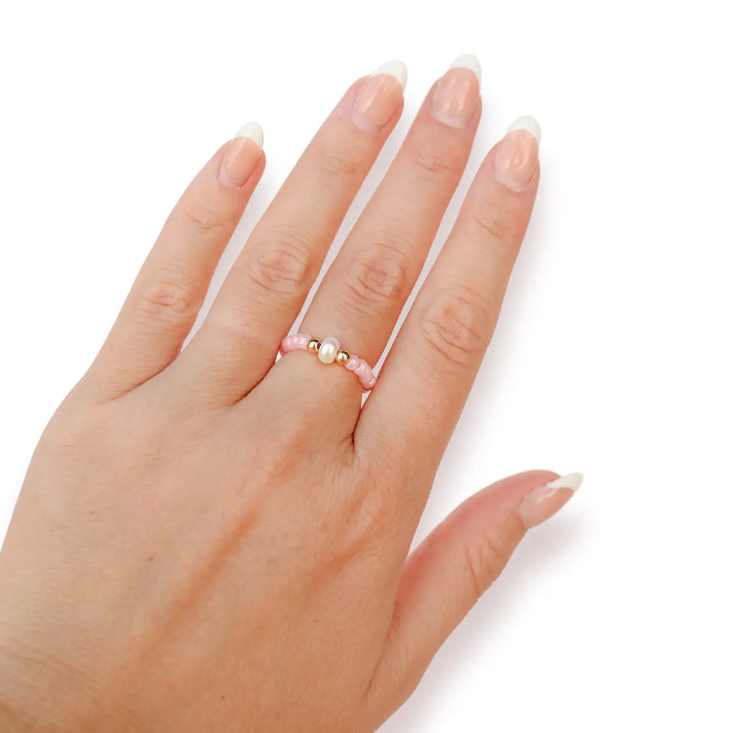 Luster Pink Pearl Ring