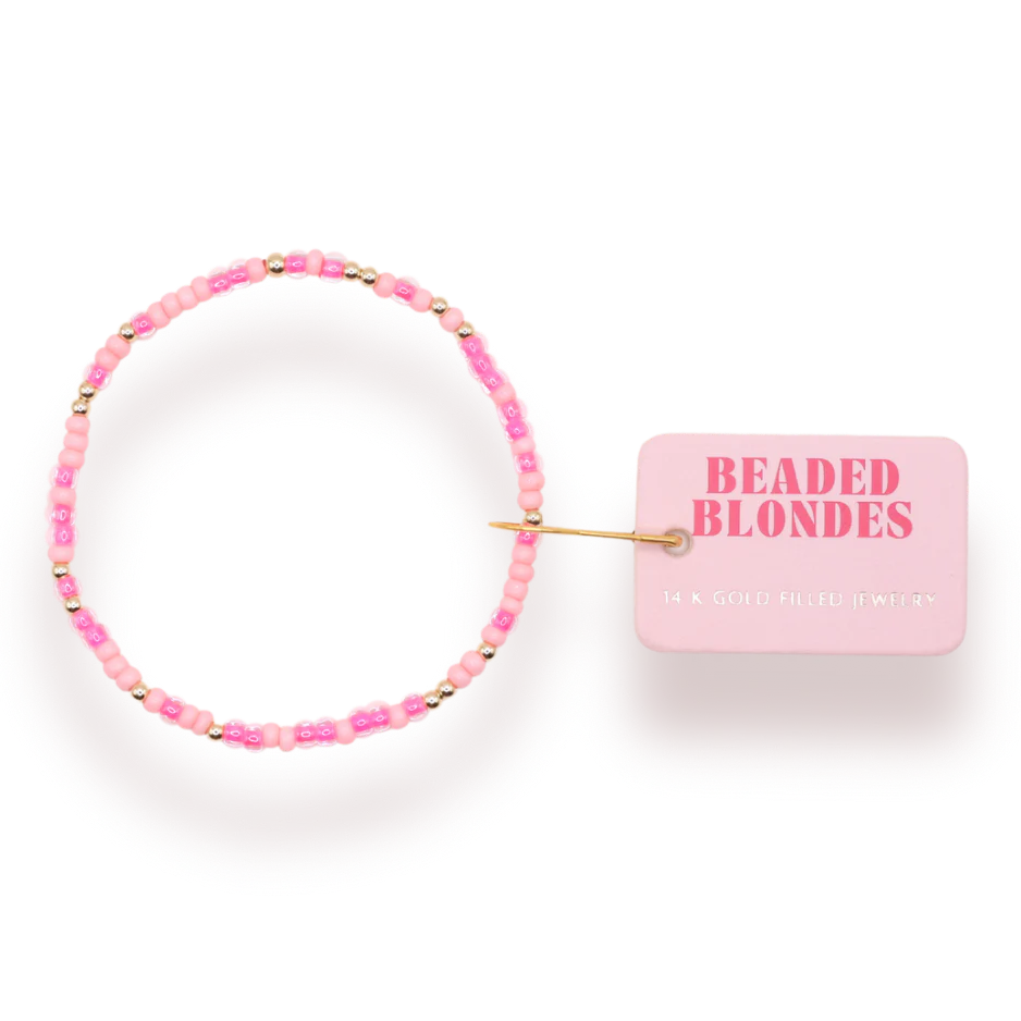 Hot Pink Sprinkle Bracelet Standard Size