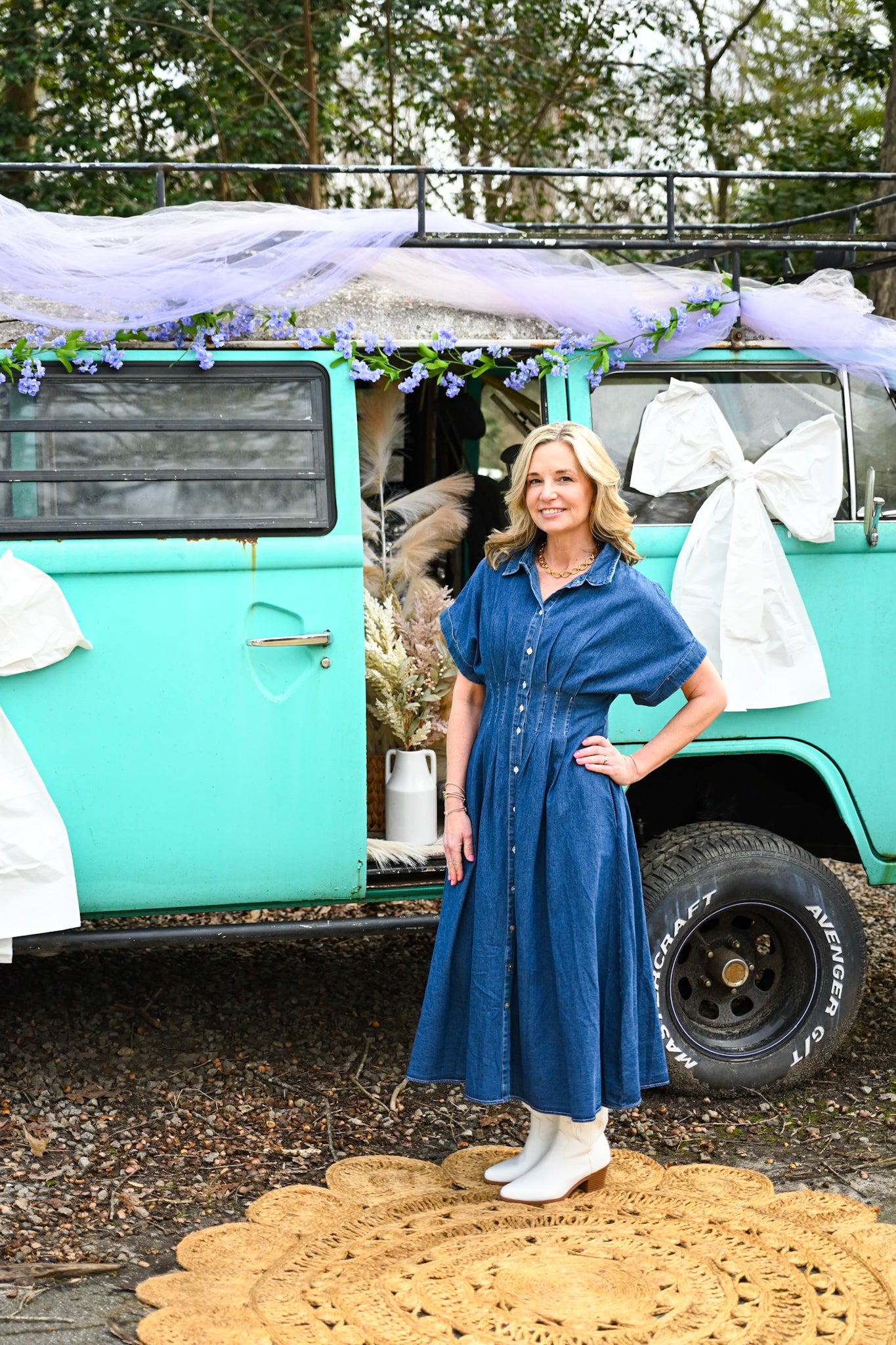 Blaine Maxi Denim Button Up Dress
