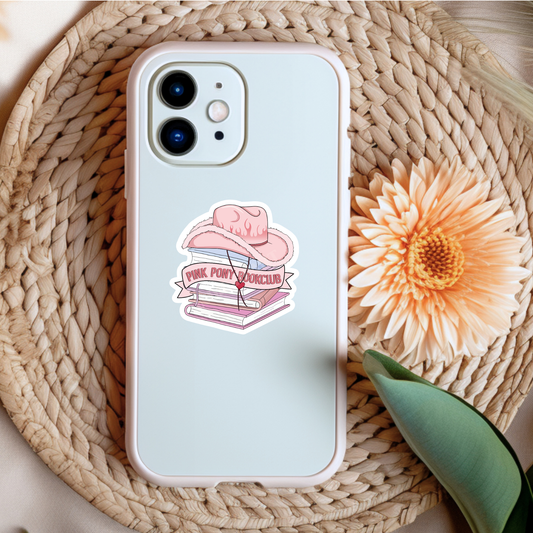 Pink Pony Bookclub Sticker : 2.5"