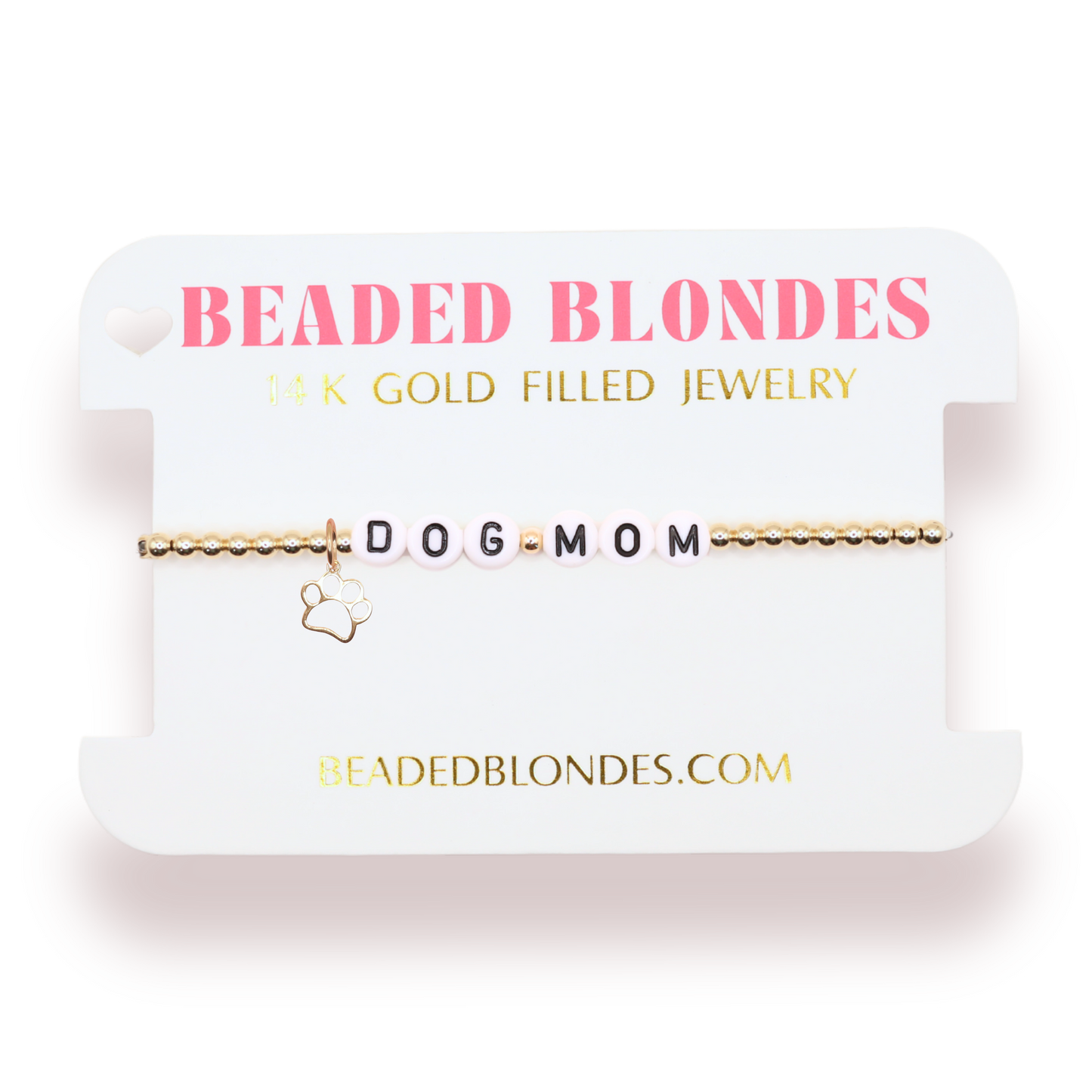 Dog Mom Charm Bracelet: Standard 6.75 Inch
