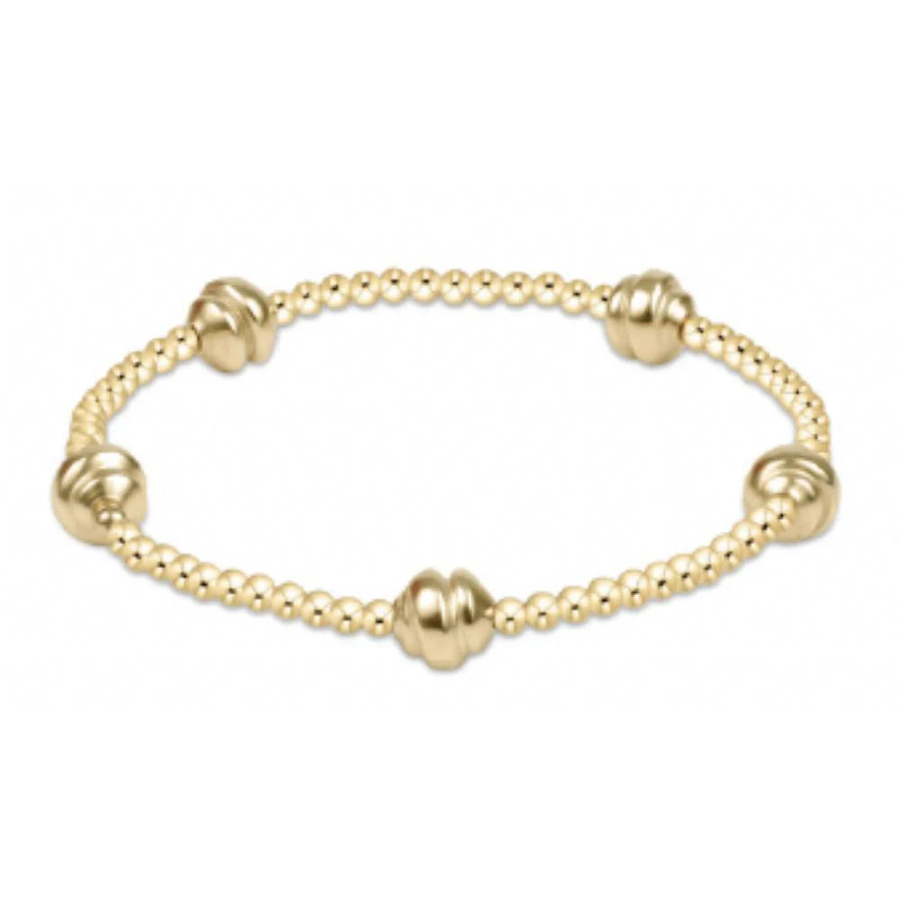 Admire Small Gold 2.5mm Bead Bracelet - Gold