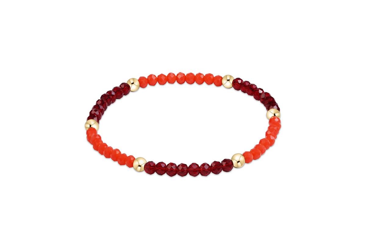 Gameday Flirty Presence Bracelet - Bright Orange and Maroon