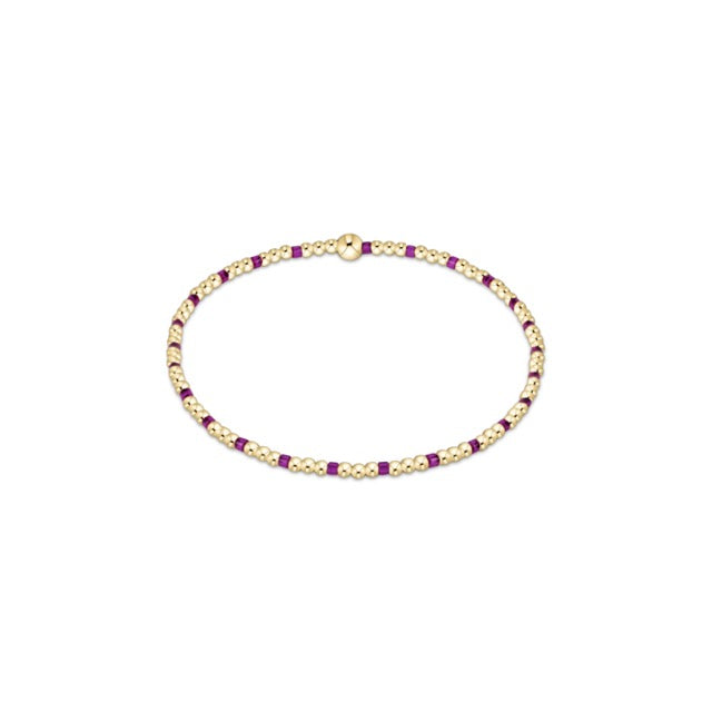 Hope Sincerity Pattern 2mm
Bead Bracelet - Fuchsia