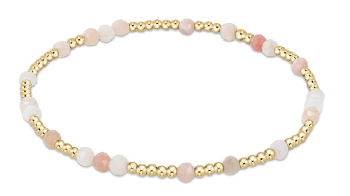 HOPE UNWRITTEN GEMSTONE BRACELET - PINK OPAL