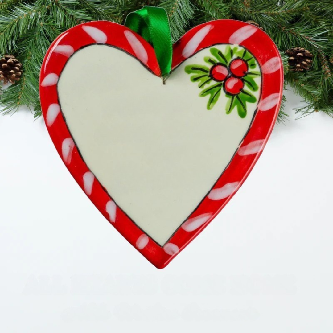 CANDY CANE HEART PLAIN