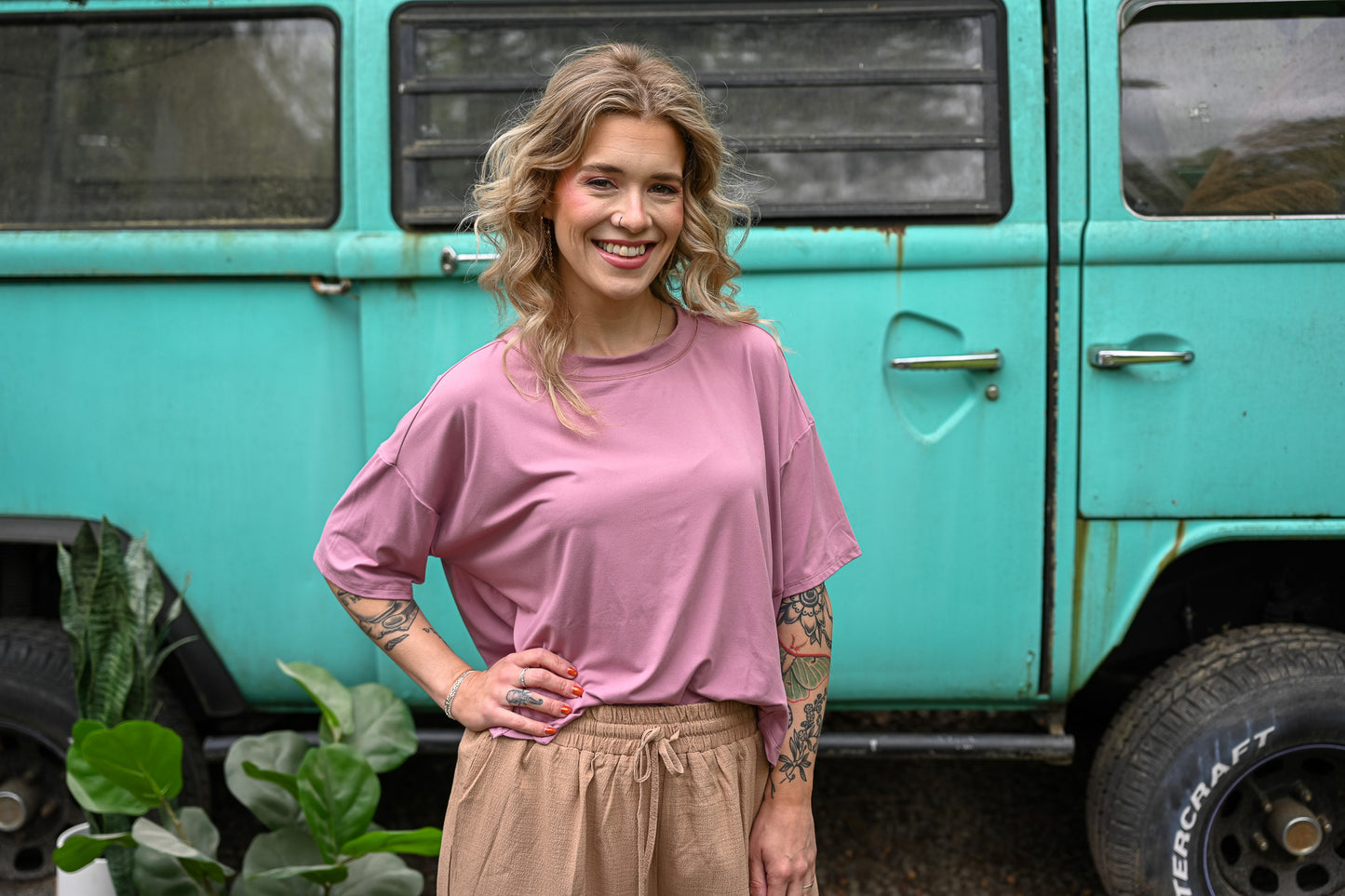 Rose Triple Berries Short Sleeve