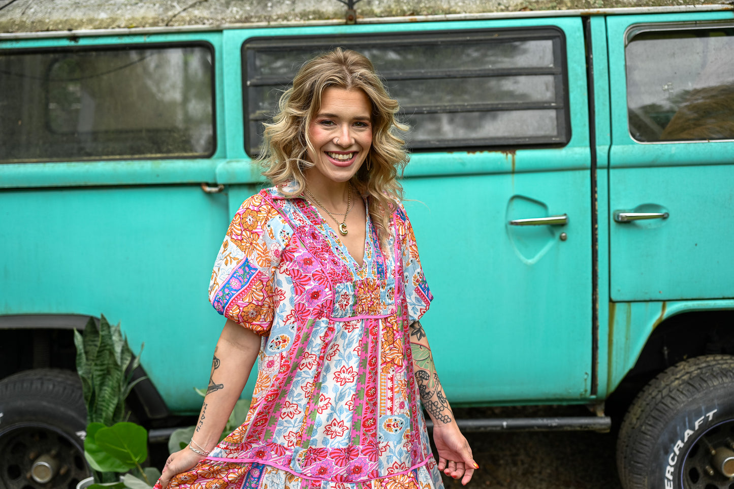 Roxanne Multi Print Dress