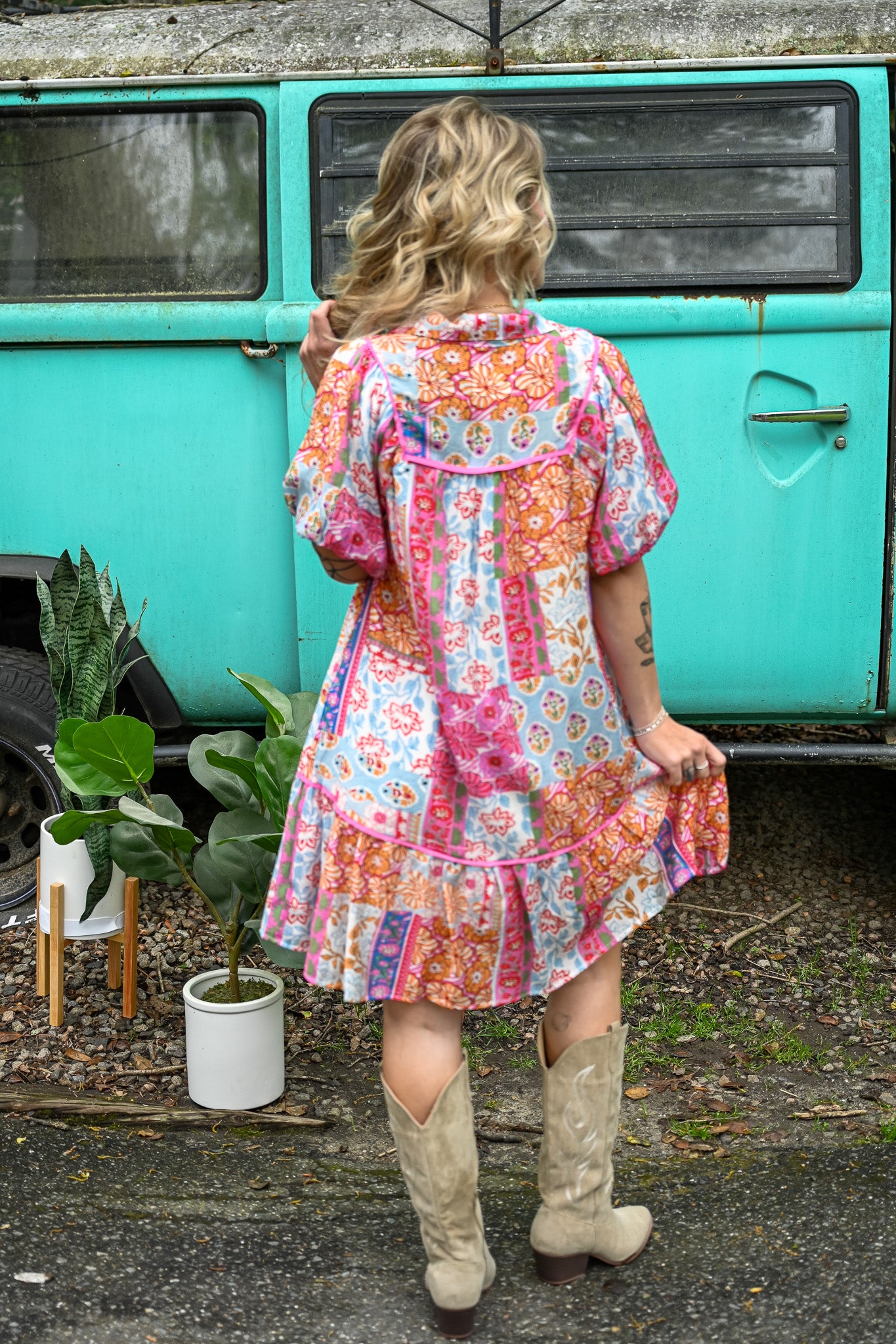 Roxanne Multi Print Dress