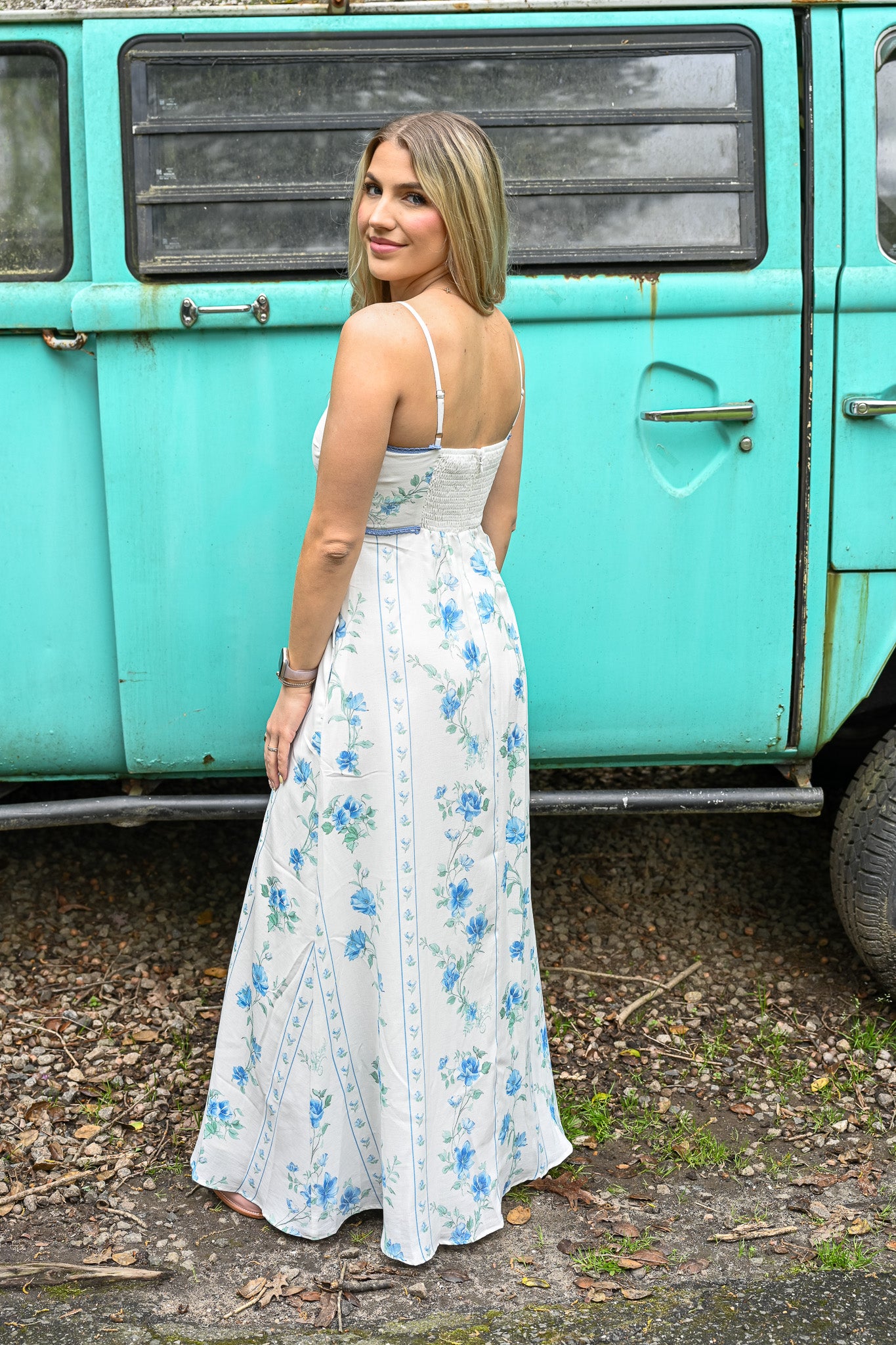Something Blue Maxi White Sundress