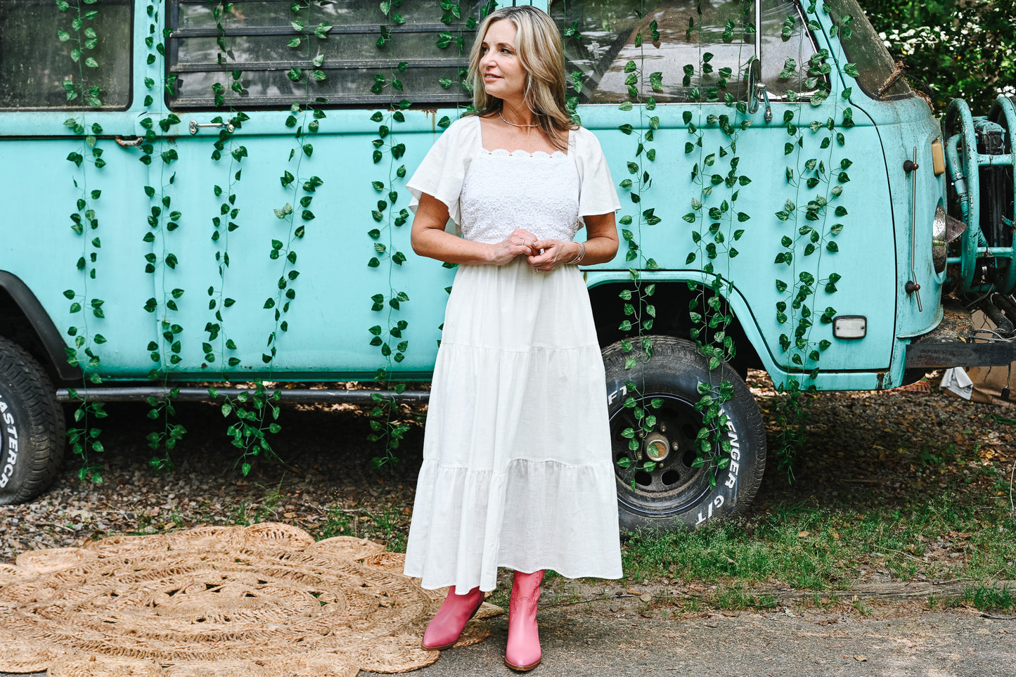 Next Chapter White Midi Dress