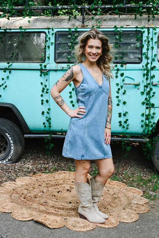 Diane Denim Mini Dress