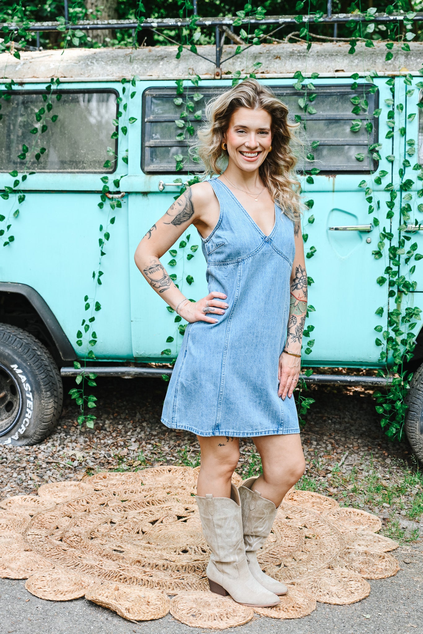 Diane Denim Mini Dress