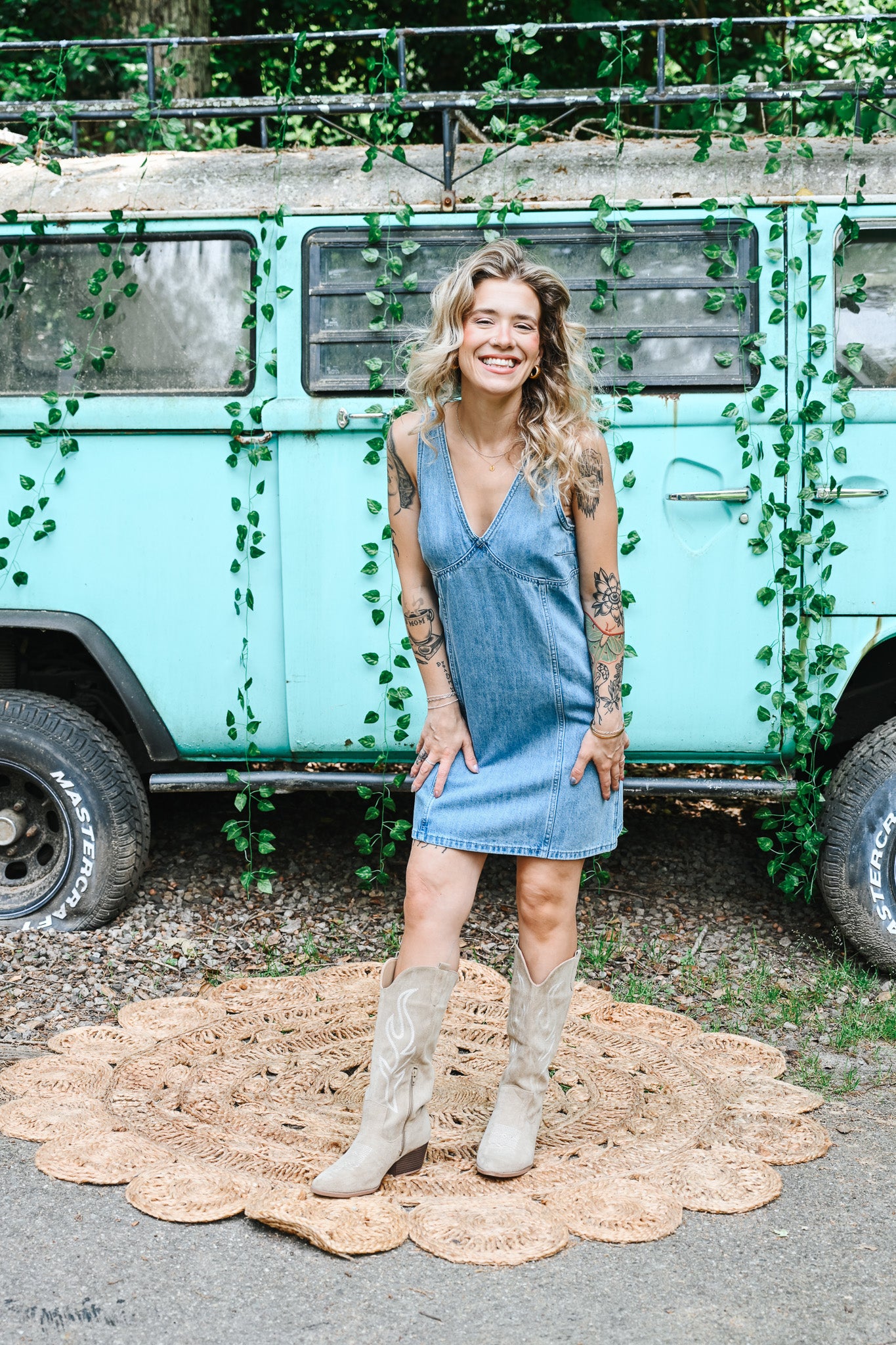 Diane Denim Mini Dress