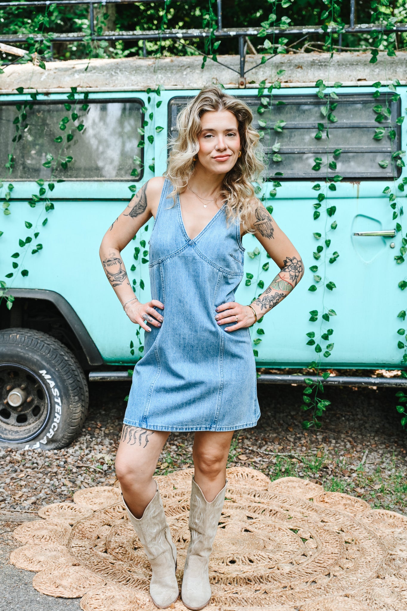 Diane Denim Mini Dress