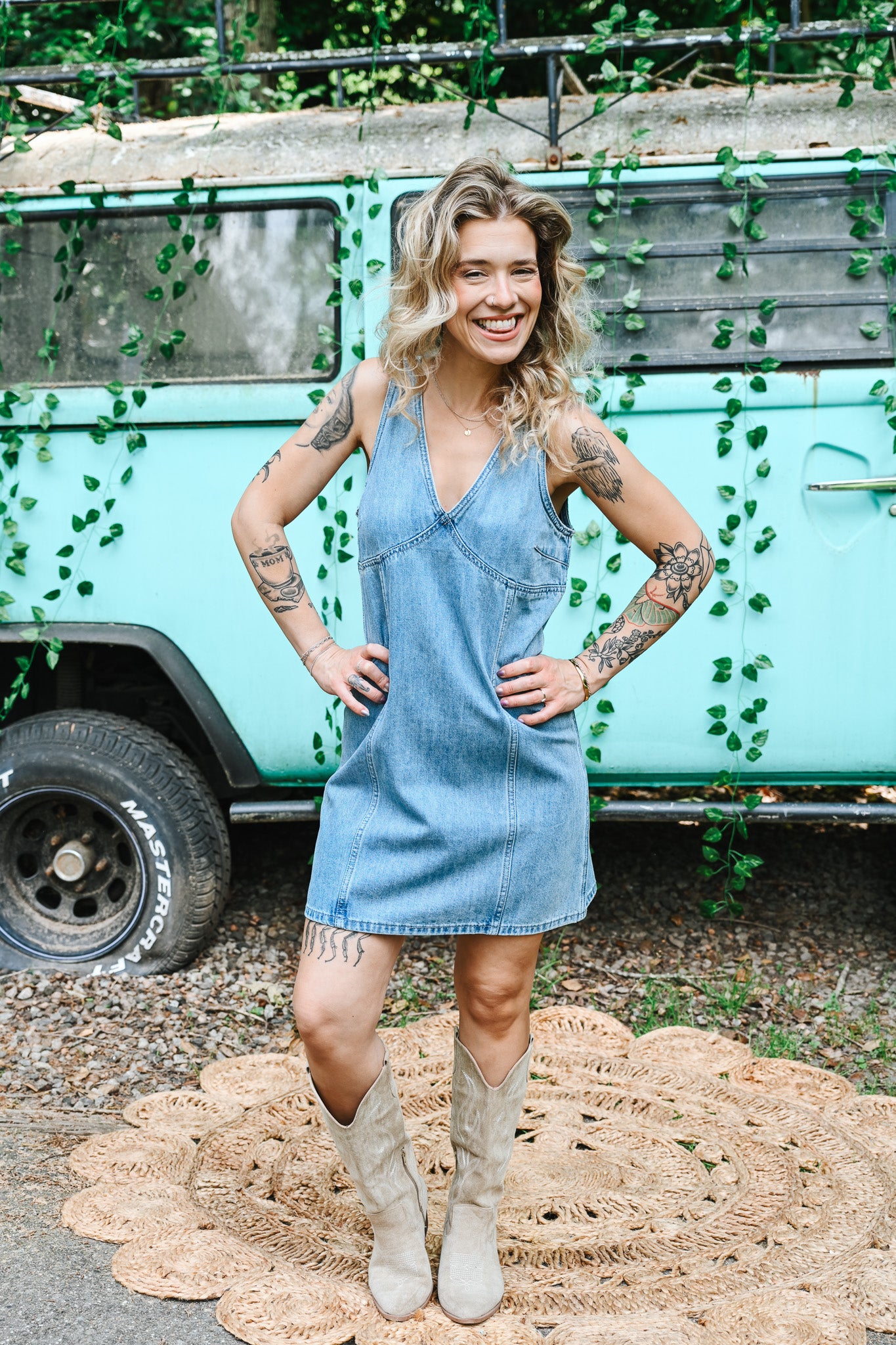Diane Denim Mini Dress
