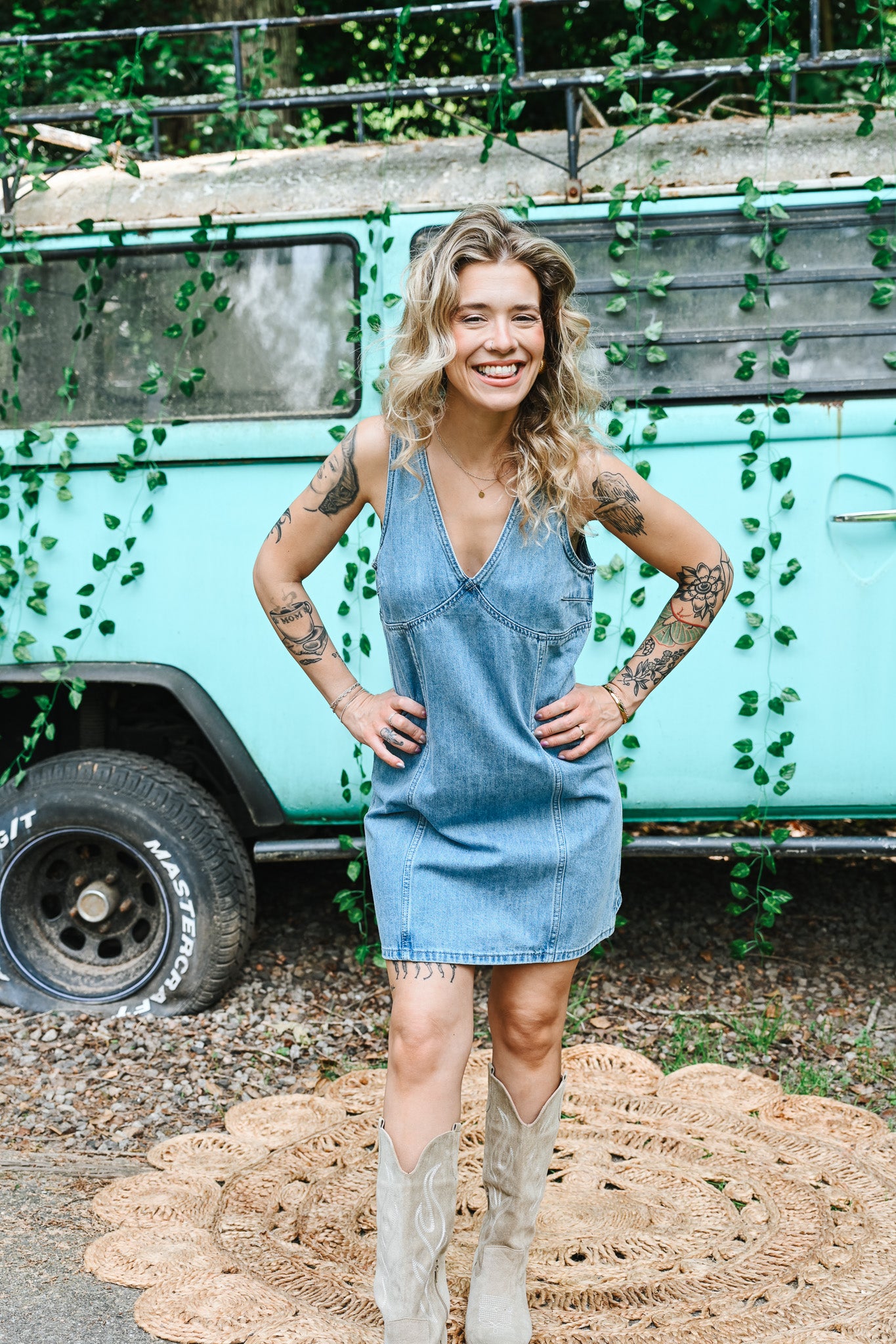 Diane Denim Mini Dress