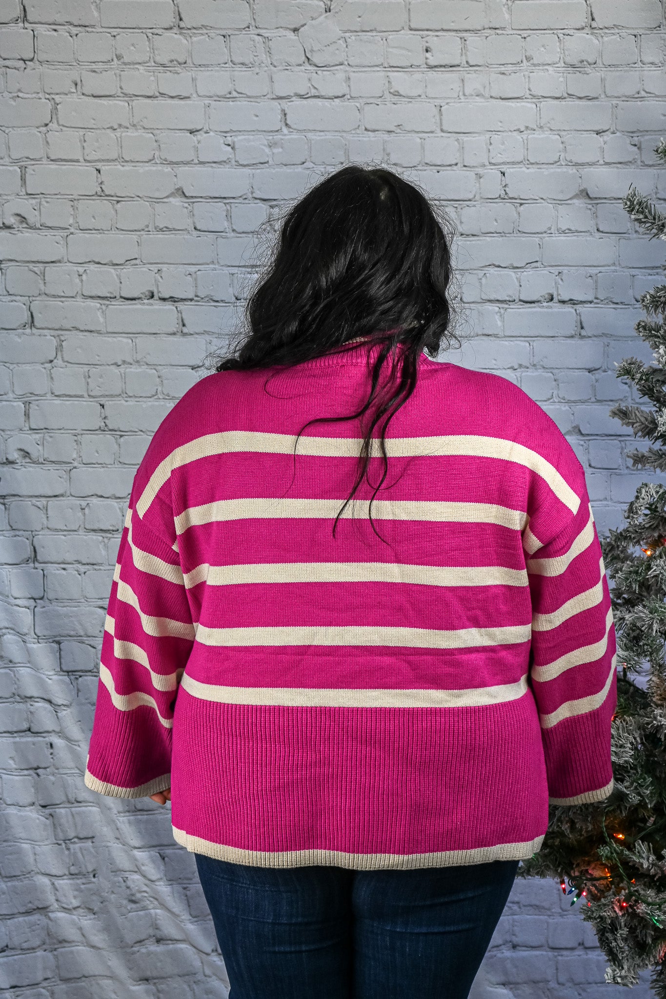 Anchored to Fall Sweater - Pink -