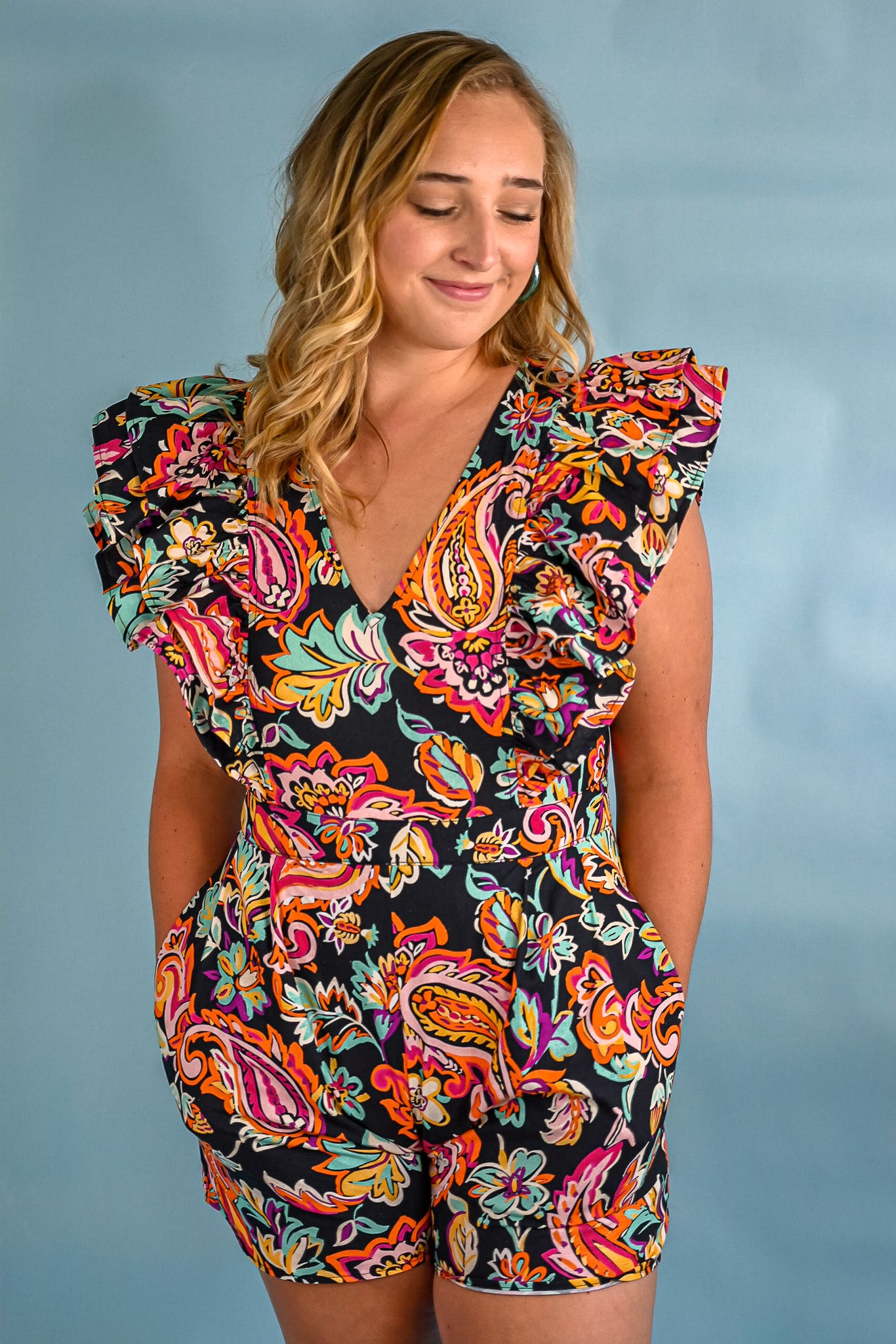 In The Villa Romper - Black -
