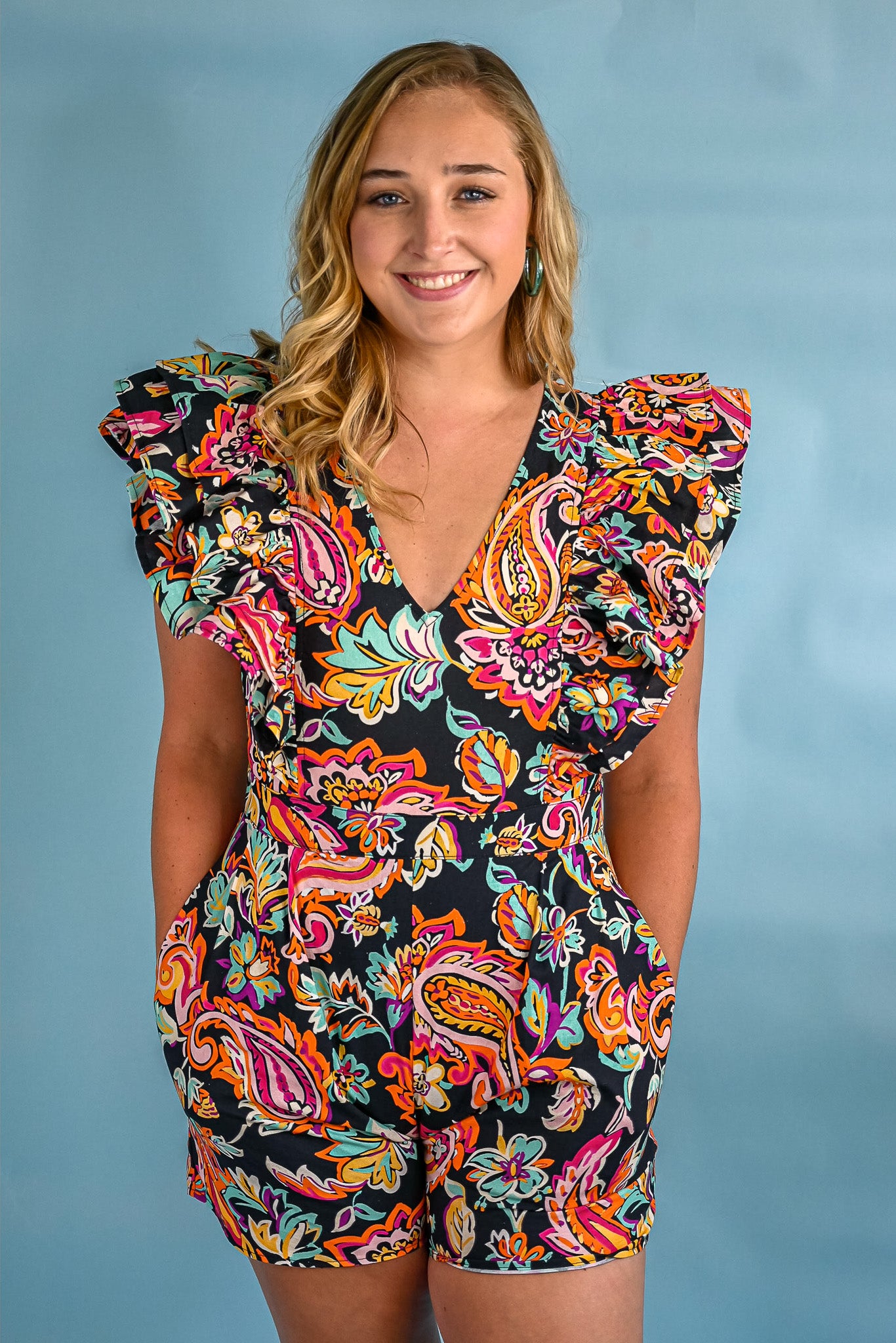In The Villa Romper - Black -